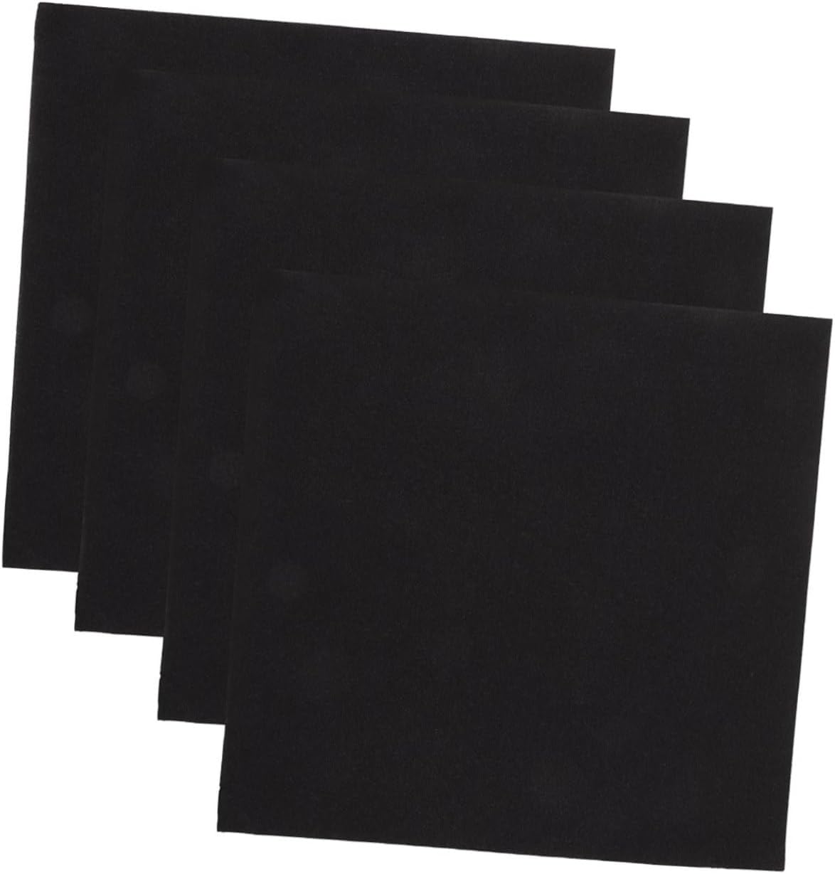 Disposable Black Paper Dinner Napkins Thickened 40x40cm, 100% Food-grade Material, 100pcs for Wedding Reception, Party Table, Holiday Event Supplies
