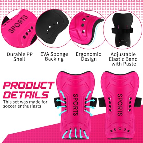 Syhood Canilleras de Fútbol con Medias para Niños Talla S Color Rosa miniatura 3