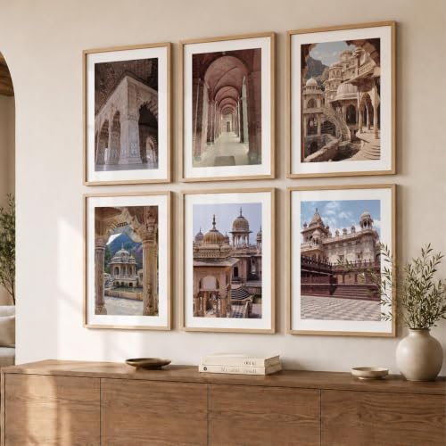 Image of kotart Travel Theme Digital Painting for Wall Decoration - Historical Building Wall Art Prints for Living Room Bedroom Office Room Decor (10X13 INCH, A)