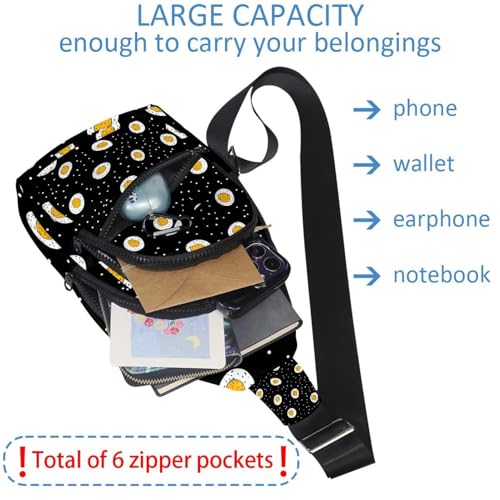 Sac de voyage compact avec sangle réglable et imprimé pains gingembres