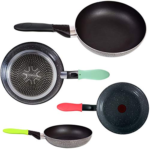 image for Shappy 6 Pieces Silicone Hot Handle Holder Silicone Handle Covers Cast