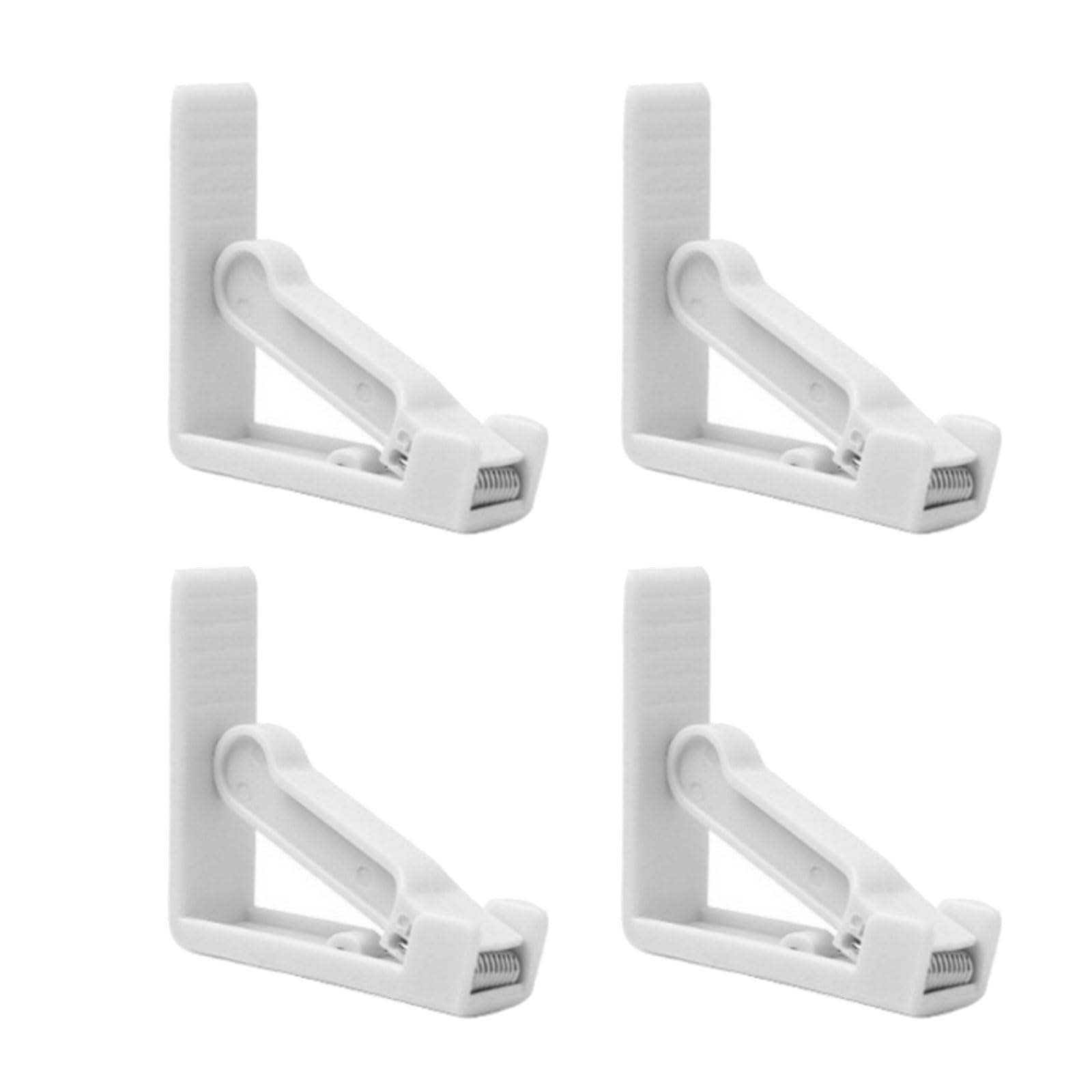 Tablecloth Clamps 4 Pack with Molded Body, Clip on Table Cover Fasteners for Picnic, Patio, and Coffee Table Use Cover Fasteners Household Fabric Clips Outdoor Dining Tablecloth Holder Picnic Clamps