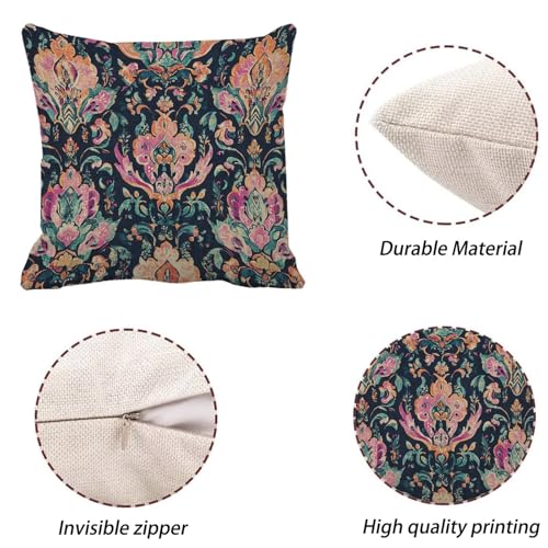 Housse coussin 45x45 rétro imperméable k-745 pour salon et jardin