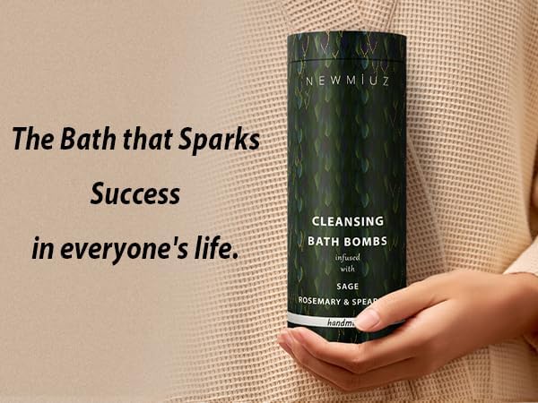 Miniatura 8 de Bombas de baño de salvia, protección de limpieza de energía para baño espiritual, blindaje de protección sin humo, salvia, romero y menta verde,