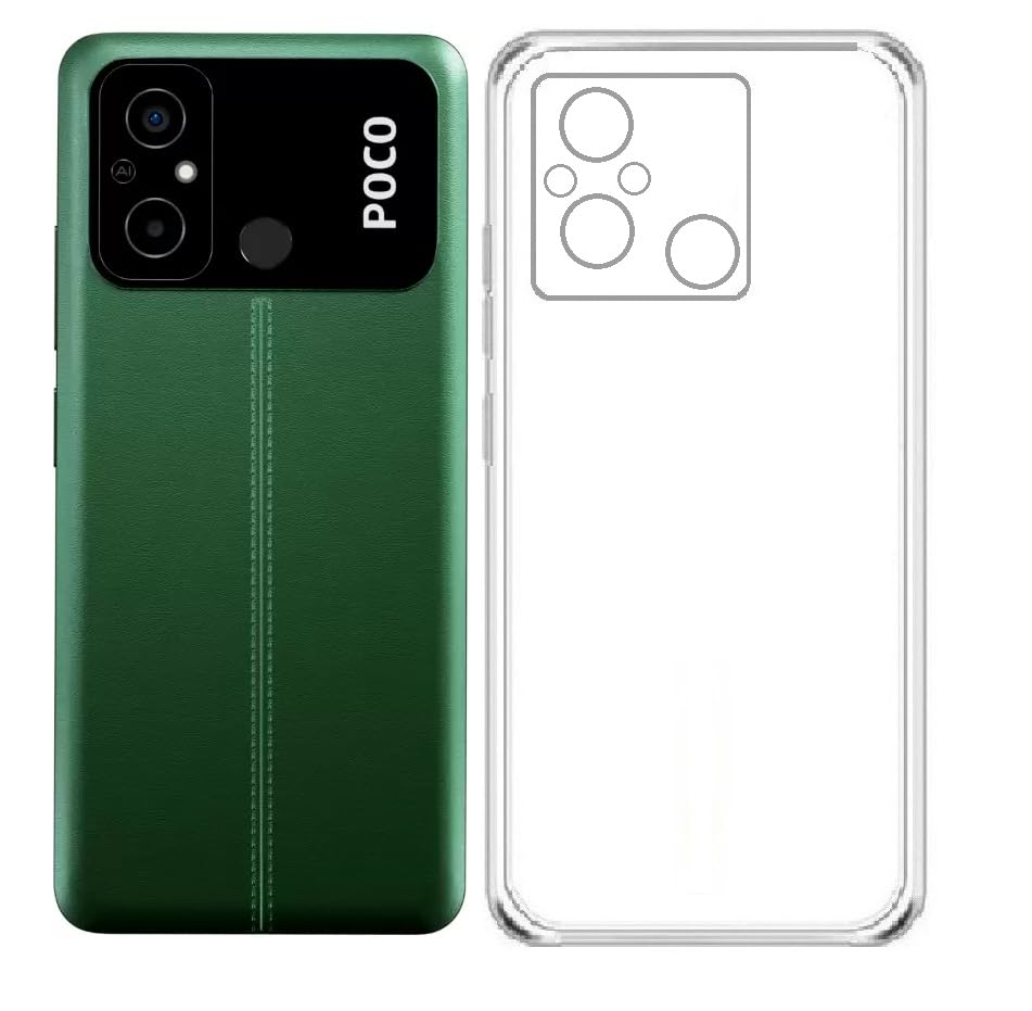 Image of Rubber Back Cover Case For Poco C55 / Redmi 12C