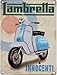 Produktbild Emaille-Schild / Metall-Werbeschild, Motiv Lambretta Innocenti SMALL 200mm X 150mm