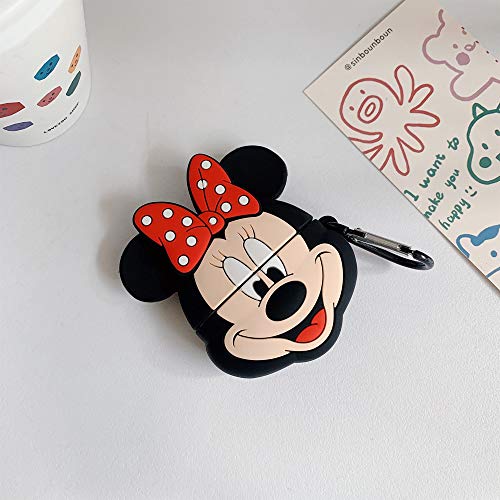 Cocomii 3D Airpods Pro Case - 3D Cartoon - Slim - Lightweight - Matte - Keychain Ring 3D Cartoon Characters Cartoon - Luxury Headphone Case Cover Compatible With Apple Airpods Pro (Minnie Face) #TOP1