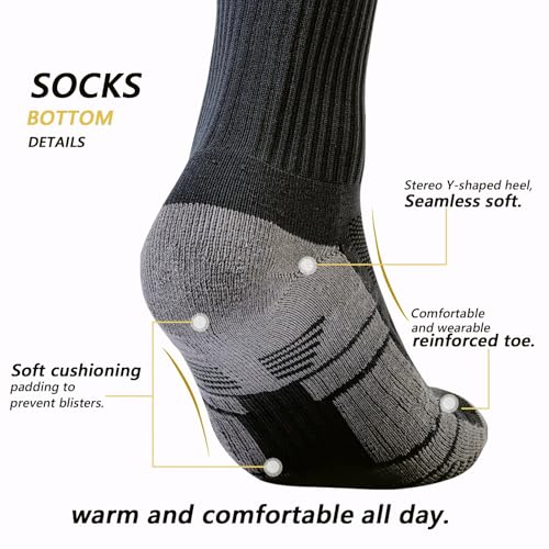 Men's Crew Socks Sports Socks for Mens and Womens Moisture Control Running Socks Hiking Socks3