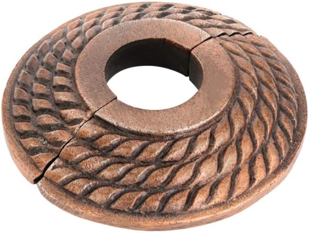 Renovators Supply Manufacturing Escutcheon Plate 3.13 in OD Escutcheon 3/4 in IPS Antique Copper Oil Rubbed Finish Aluminum Radiator Flange