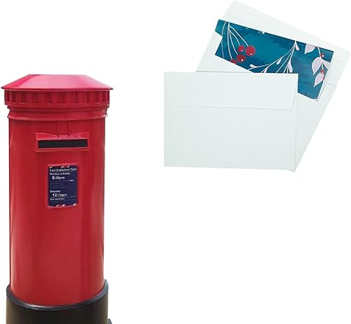 Miniatura 6 de Sobres de invitación A9 (200 unidades de 5.75 x 8.75 pulgadas)  Diseño sin ventanas, sobres de papel blanco de 120 GSM con sobres autoadhesivos