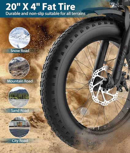 OTD Electric Bikes for Adults 750W Ebike 20MPH up to 45