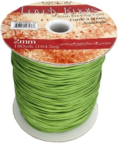 Lovely Knots/Knotting Cord 2mm 180yds Olive for Jewelry and Craft Making