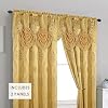 Elegant Comfort Aurora Jacquard Look Curtain Panel Set With Attached