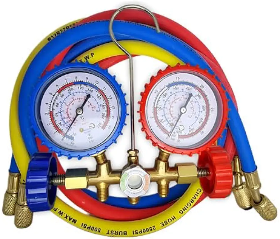 Manifold Ar Condicionado E Refrigeração para os gases R22/R407/R404/R134a