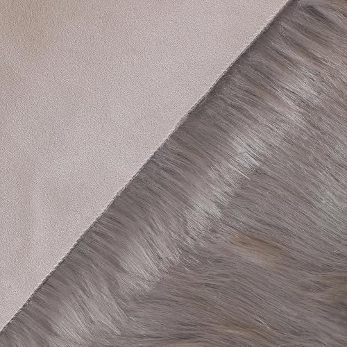 Alfombra rectangular de piel sintética suave de pelo largo linmopm para sofá 6