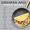 GreenPan Hybrid 9.5 & 11 Nonstick Stainless Steel Frying Pan Set, APEX Tri-Ply Thermobond PFAS-Free Ceramic Skillets, Induction & All Cooktop Compatible, Oven Temp to 850F, Dishwasher Safe, Gold