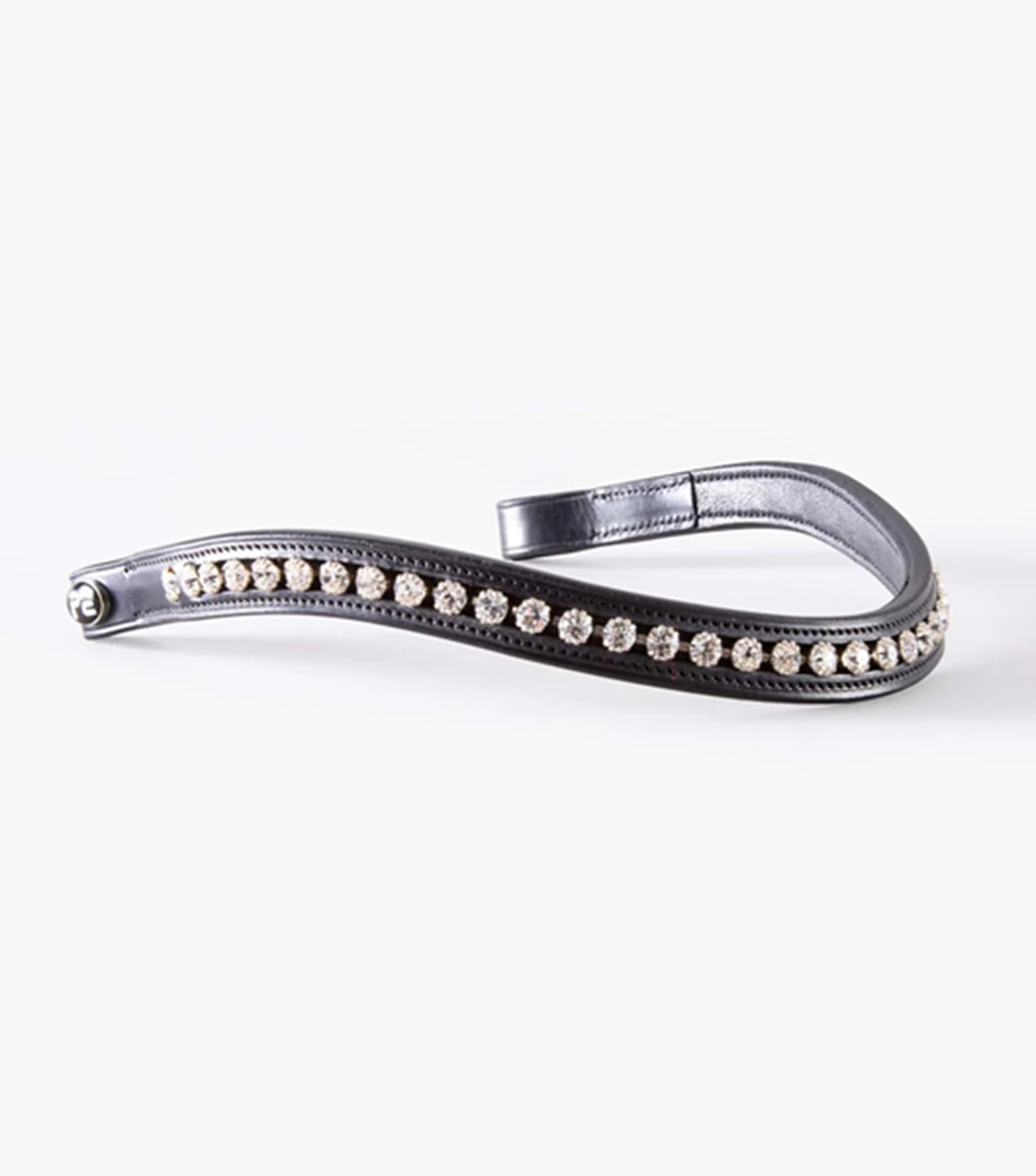 Premier Equine Bellissima - Banda para cejas con forma de diamante, color negro o marrón