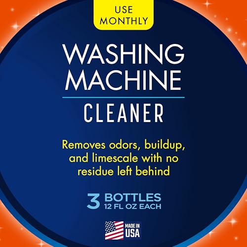 glisten washing machine cleaner helps remove odor buildup and limescale fresh scent made in the usa 12 ounce bottle 3-pack