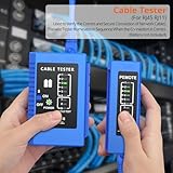 Proster RJ45 Crimp Tool Kit - RJ45 Pass Through Crimp Tool for CAT5 CAT5e CAT6 Network Cable with Network Cable Tester & 50Pcs Gold-Plated CAT6 Connectors & Covers & 5 Spare Blades & Stripper - Image 8