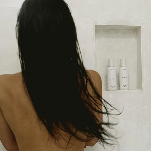 Miniatura 5 de REVERIE - Paquete de champú natural + acondicionador hidratante  Sin sulfatos, sin silicona, seguro para el color, cuidado del cabello limpio (8 fl