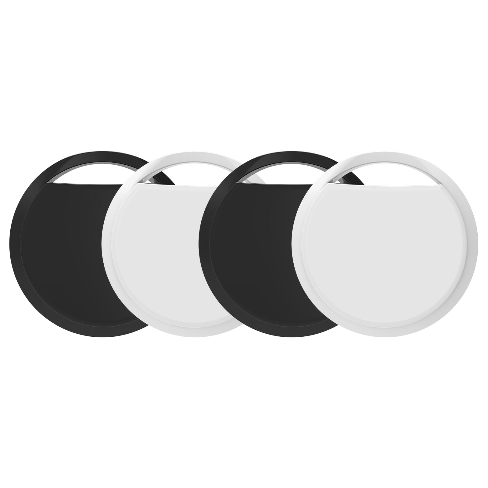 RSH Air Tag 4 Pezzi, Smart Tracker Localizzatore Funziona con Apple Dov'è App (solo iOS, NON per Android), Bluetooth Trova Oggetti per Chiavi/Bagagli/Valigie/Portafogli, Batteria Sostituibile