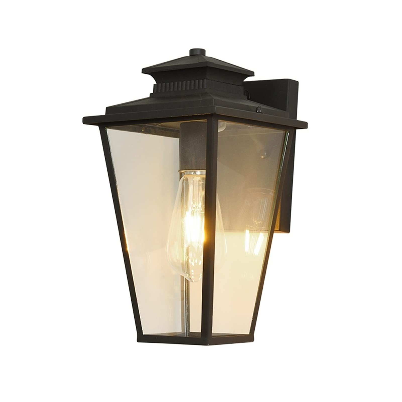 Lumière murale extérieure américaine en verre trempé pour balcon et cour