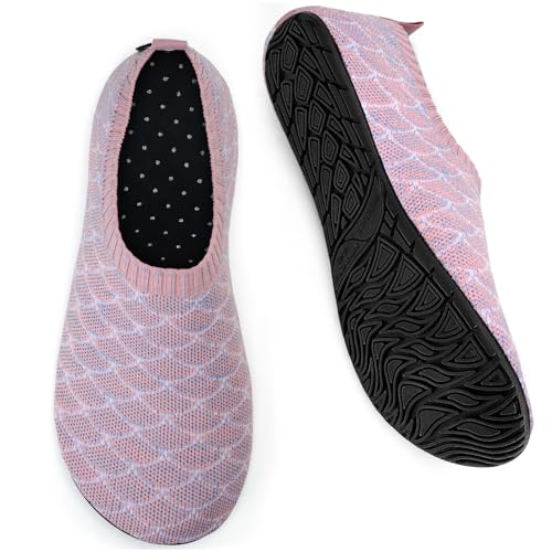 Image of WateLves Barefoot Water Shoes for Women Men Travel Slippers Socks House Shoes Quick-Dry Aqua Socks for Beach Swim Pilates Yoga Dancing Camping Must Haves