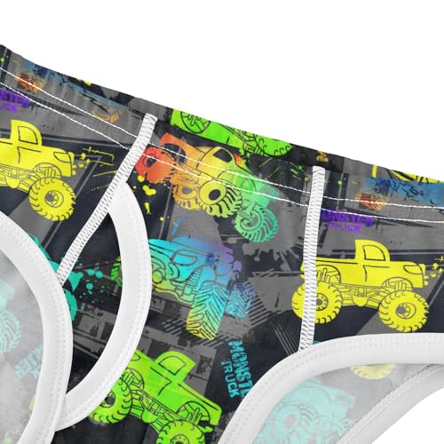 Boys' Exclusive Briefs Toddler Underwear 95% Combed Cotton Boxerbriefs 2T Construction Vehicle Pattern Cars 24