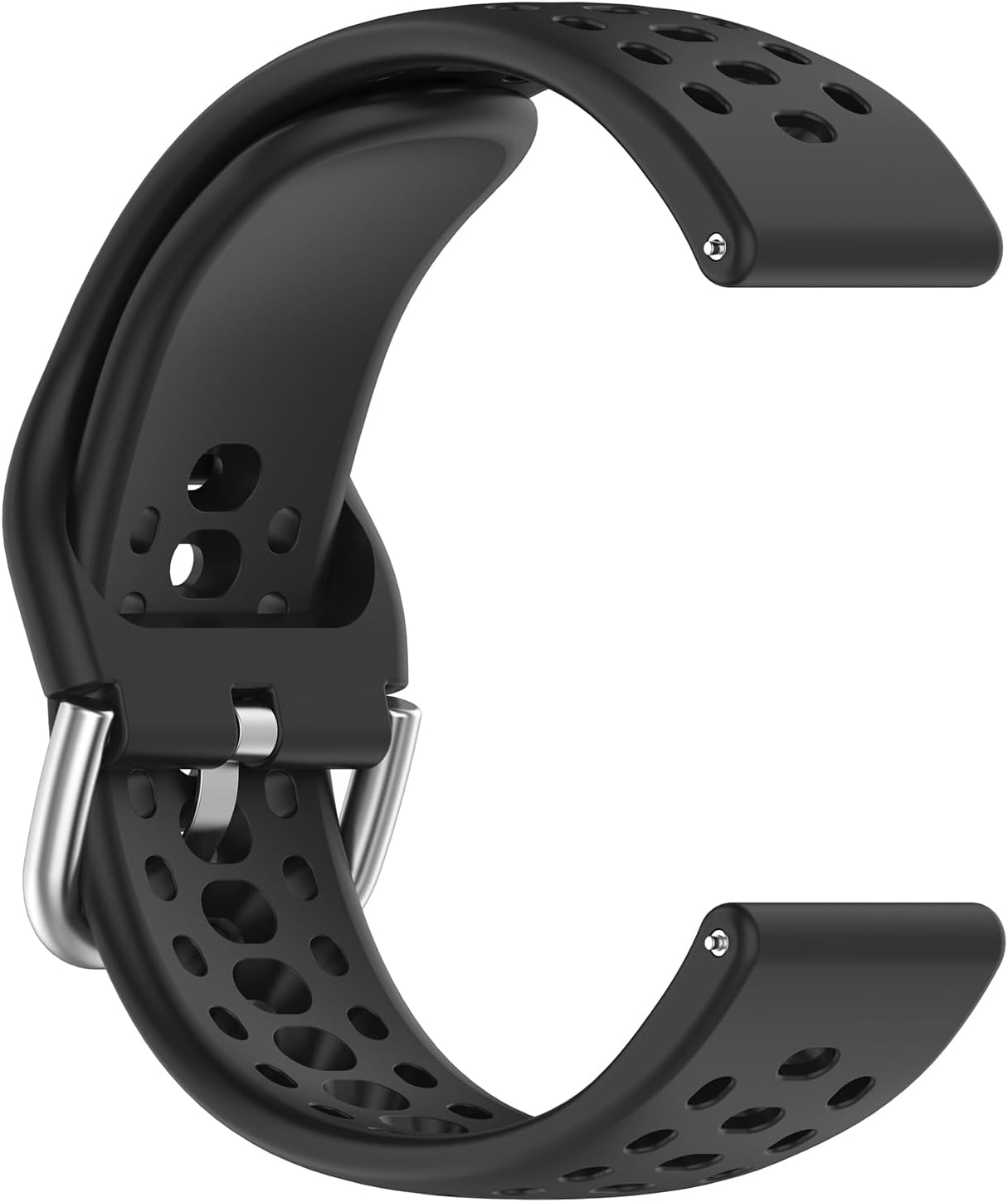 Compatible with Amazfit Active 2 Bands, 20mm Width Silicone Replacement Strap for Amazfit Active/Active 2S/GTS 4 mini/GTR Mini/Bip 3 Pro Smartwatch - Image 4