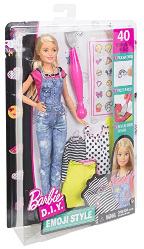 Barbie - Coffret DIY Mode Émoticône Poupée Mannequin, DYN93