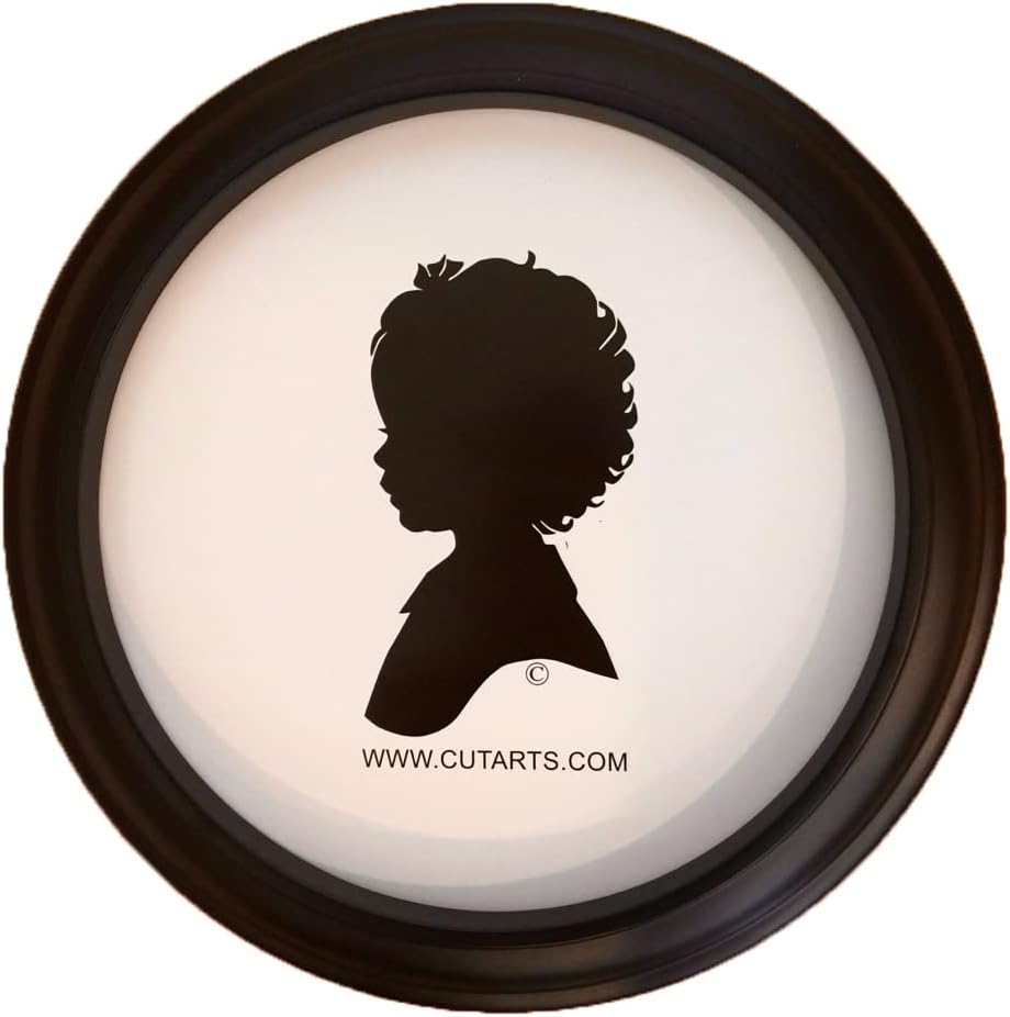 CUT ARTS Round Black 8" Picture Frame