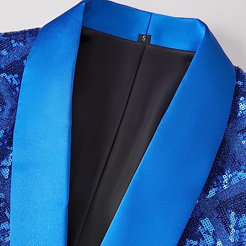 Men Sequin Shiny Stereoscopic Pattern Prom Suit Jacket One Button and Blazers Tuxedo for Wedding Banquet3