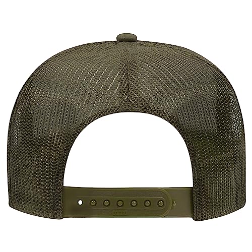 Image of OTTO Polyester Foam Front 5 Panel High Crown Mesh Back Trucker Hats in 97, Bulk, Wholesale