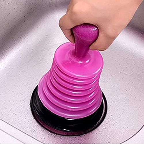 VAJIN Sink Plunger Unblocker Suction, Flexible Sink Blockage Cleaning Remover Tool, Unblocker Dredging Pipe-Cleaner Rubber Household Bathroom Accessories