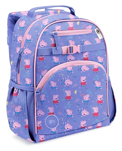 Simple Modern Medium Peppa Pig Toddler Backpack for School Girls and Boys | Kindergarten Elementary Kids Backpack | Fletcher Collection | Kids - 15' tall | Bubbles