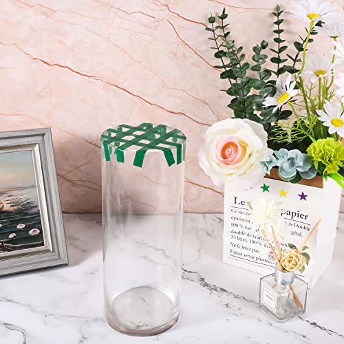 Prudiut 2 Roll Green Floral Tape 0.4" Waterproof Green Florist Tape For Fresh Flower, Flower Wrap Waterproof Tape For Bouquet Wrap Flower Arrangements Crafts (100Ft/Roll #TOP4