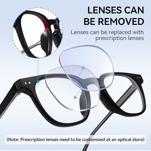 Image of Dollger Square Blue Light Blocking Glasses Women Men Computer Eyeglasses Fashion Light Weight TR90 Blue Light Glasses