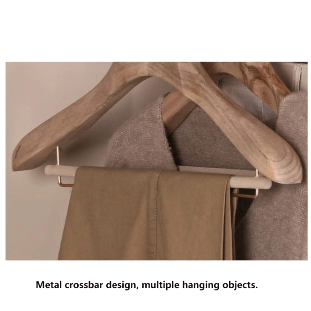 Daily Hanger Hangers Wooden Coat Hangers 5 Pack Durable Clothes Hanger Smooth Suit Hangers Premium Hangers for Clothes Decorate