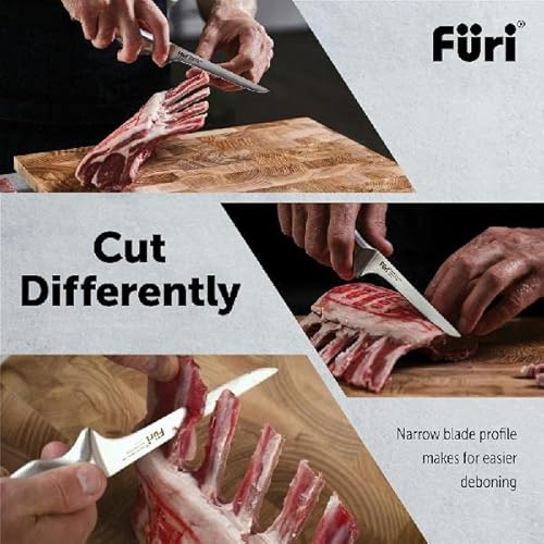 Furi Pro Boning Knife 13cm, Long and Narrow Boning Knife to Easily Navigate The Removal of Bones and Gristle, Unique Reverse-Wedge Handle for a Safer Grip, 25-Year Guarantee - Image 7