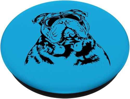 Miniatura 2 de Funny Proud Olde English Bulldog - Gafas de sol geniales para perro, PopSockets intercambiables PopGrip