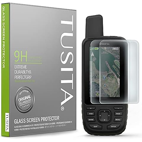 Protector de Pantalla TUSITA Cristal Templado para Garmin GPSMAP Cover