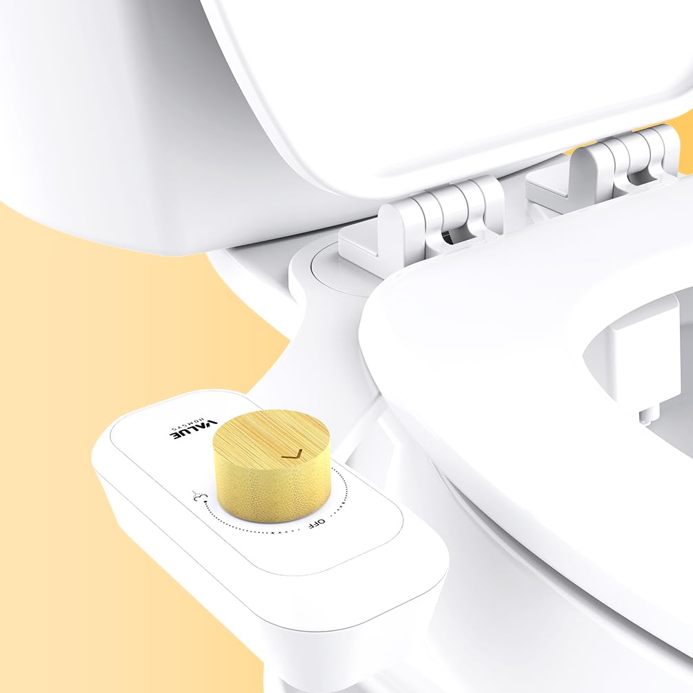 Peach bidet non elettrico per sedile WC – 2 ugelli, pulizia igienica, pressione dell'acqua regolabile, ugello autopulente, ecologico, materiali di alta qualità