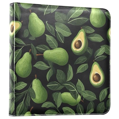 Álbum de Fotos Self Adhesive DIY Scrapbook ÁLBUM Verde Hoja de Aguacate 3 Anillos, 40 Páginas, 8x10 para Memorias miniatura 1