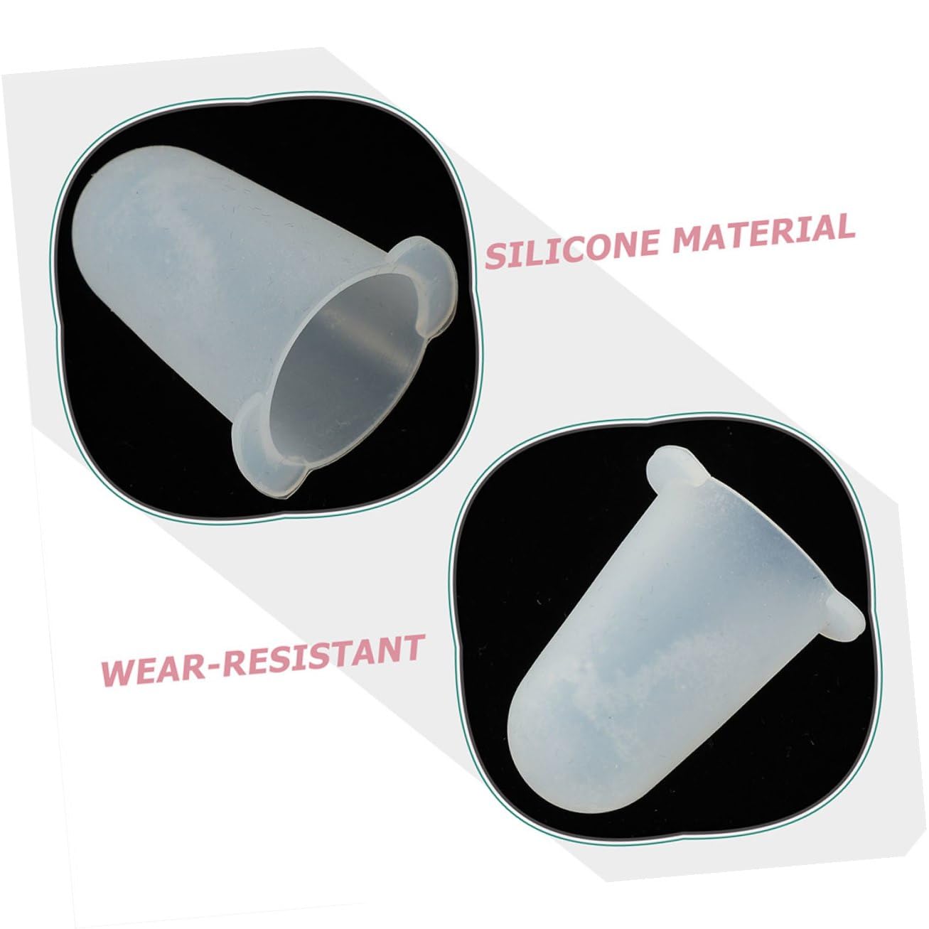 Cabilock 6 pièces Protection Silicone pour Douilles de Pâtisserie Manchons Anti-Usure pour Embouts de Décoration Gâteaux Accessoires Pratiques pour Pâtisserie Petit Moyen et Grand