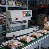 ◈【Machine de scellage vertical entièrement automatique en continu】 : Puissance : 750 W ; Largeur de scellage : 6-12 mm ; Épaisseur de scellage : 0,02-0,8 mm ; Vitesse de scellage : 0-12 m/min ; Plage de contrôle de la température : 0-300 °C ; Capacité de transport : moins de 5 kg ; Poids : 20 kg ; Dimensions : 810 נ370 נ320 mm