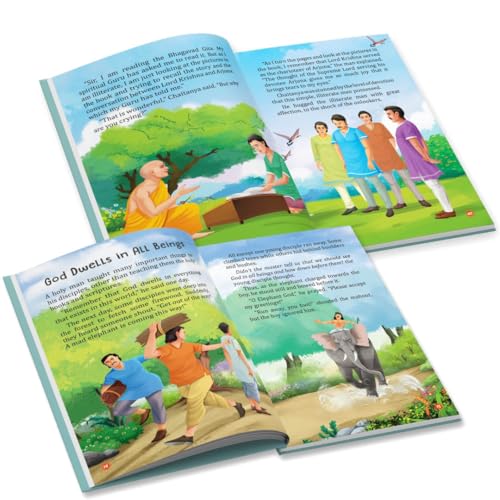 Image of Story Book for Kids - Bhagavad Gita - Illustrated Stories for Children - Bhagavad Geeta - Bedtime Stories - Age 2+ Years - Read Aloud to Infants, Toddlers - Hardbound