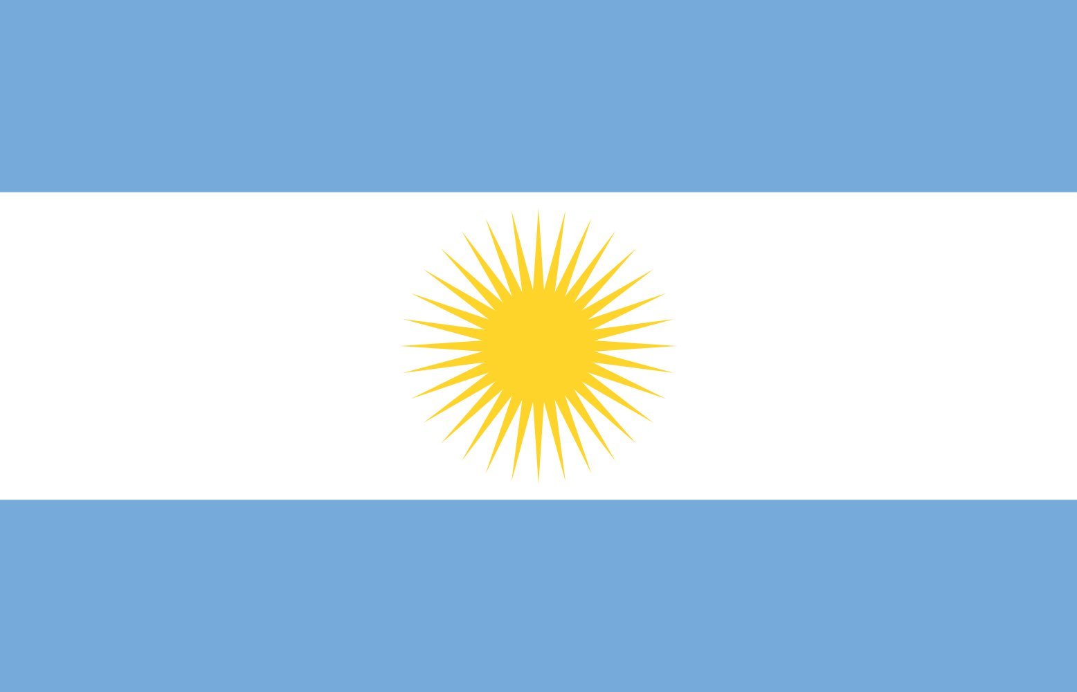 Drapeau San Juan reverso grand format pavillon argentin double face