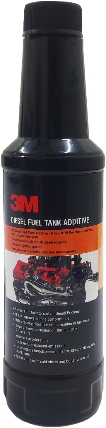 3M Diesel Fuel Tank Additive for Car Engine, 250 ml | Cleans Fuel Injectoion | Reduced Exhaust Emission