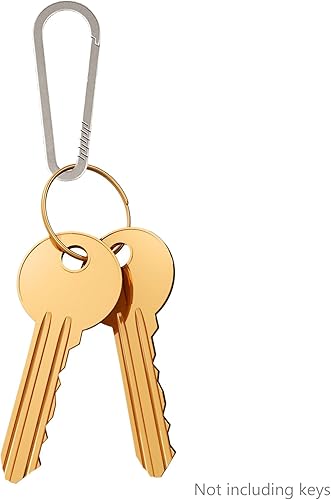 Miniatura 8 de Youngy Gancho de liberación rápida Llavero Hebilla Multifuncional Spring Snap Hook Llavero Aleación Titanio Mosquetón Herramienta al aire libre