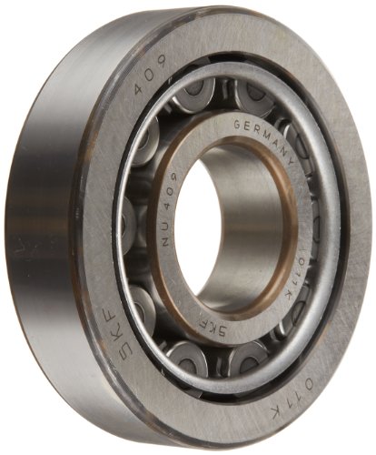 SKF NU 1006 Cylindrical Roller Bearing, Single Row, Removable Inner Ring, Straight Bore, Standard Capacity, Normal Clearance, Standard Cage, Metric, 30mm Bore, 55mm OD, 13mm Width